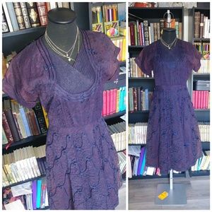 1940s Vintage Evening Gown Lace 1930s pin up retro